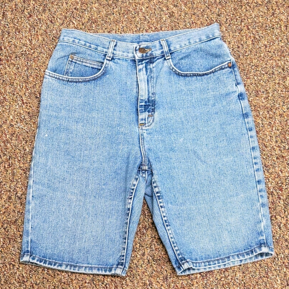 Vintage 80s LEE Highwaist Denim Shorts Sz 11 M